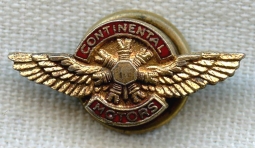 Nice 1930s-WWII Continental Aircraft Motors Lapel Wing