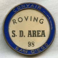 WWII Convair San Diego Roving Worker Pass for All Area Shops