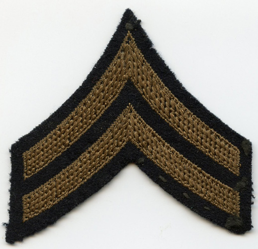 1920s Single US Army Corporal Rank Stripes Embroidered on Wool Felt ...