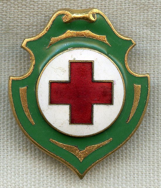 Evne komprimeret krokodille Beautiful WWI Croce Rossa Italiana Italian Red Cross Badge by Johnson  Milano: Flying Tiger Antiques Online Store
