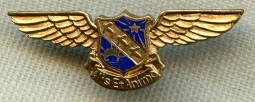 Nice 1930s - WWII Curtiss - Wright Institute of Aeronautics Graduate Lapel Wing by Entenmann