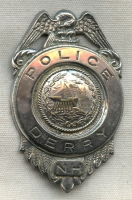 Beautiful Old ca 1920 Derry, New Hampshire Police Badge