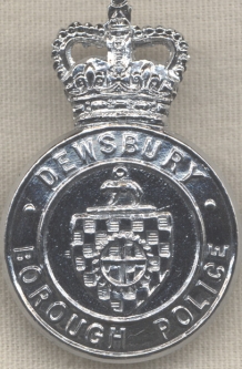 1960s Dewsbury Borough, England Police Badge