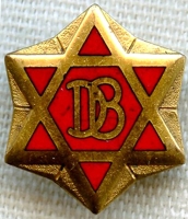 Early Numbered Dodge Brothers Auto Co. 10 Years of Service Pin Circa 1910s-20s