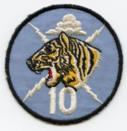 1970s US Air Force Academy 10th Cadet Squadron Jacket Patch