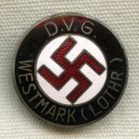 Nicely Maker-Marked Early Westmark Nazi Party Pin in Exc. Condition