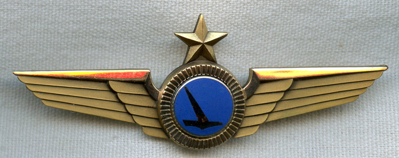 1960s Eastern Air Lines Wing with Star: Flying Tiger Antiques Online Store