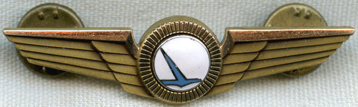 Scarce 1960's Eastern Air Lines Flight Attendant Wing (6th Issue ...