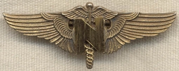 Very Rare Early War Jeweler Made Gold AAF Flight Nurse Wing by Balfour - Unique!