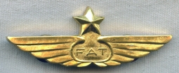Circa 1970s Far Eastern Air Transport (FAT Taiwan) Captain Wing
