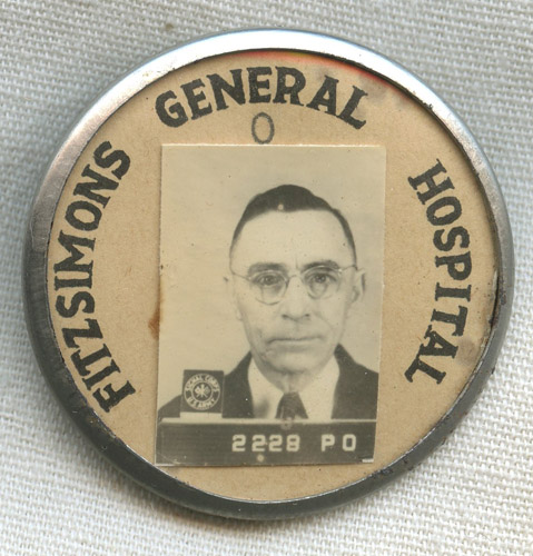 WWII Fitzsimmons General Hospital (Denver, Colorado) Employee Photo ID ...