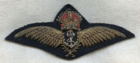 WWII Royal Navy Fleet Air Arm (FAA) Pilot Wing Padded Pin-Back