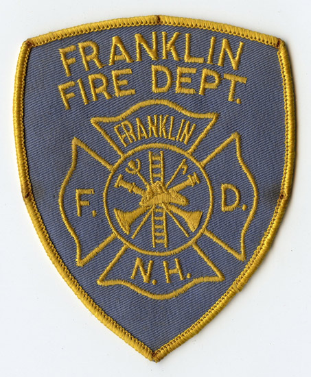 Circa 1960's Franklin, New Hampshire Fire Department Patch: Flying ...