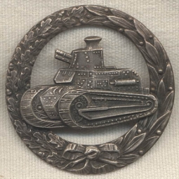 French Armored Badge from the 1930s