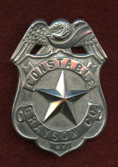 1910's-1920's Grayson County, KY Constable Badge.