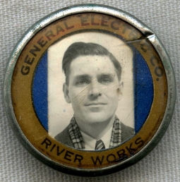 1920's-1930's General Electric (GE) River Works Photo ID Badge