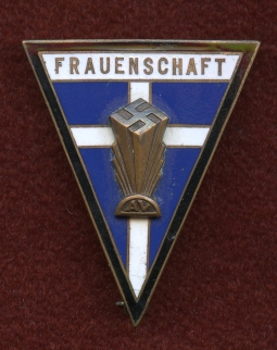 Ext, Rare 1930's Frauenschaft Badge of the German American Bund.