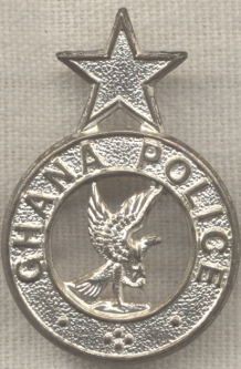 Circa 1950s Ghana Police Collar Badge