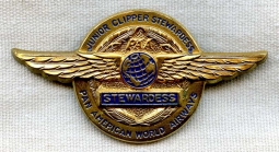 Great 1940s Pan Am (PAA) Junior Clipper Stewardess Wing