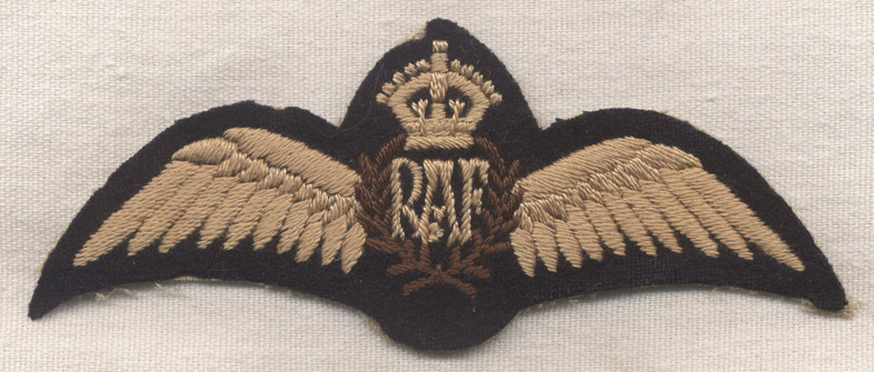 Great Mid-1930s Royal Air Force (RAF) Pilot Wing: Flying Tiger Antiques ...