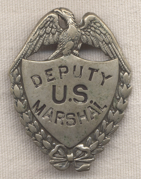 Great Old West Deputy US Marshal Badge by Adams Stamp & Stationery, St ...