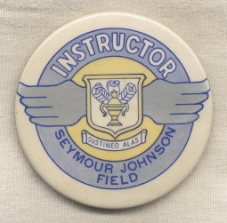 Great WWII USAAF Flight Instructor Badge from Seymour Johnson Field, North Carolina