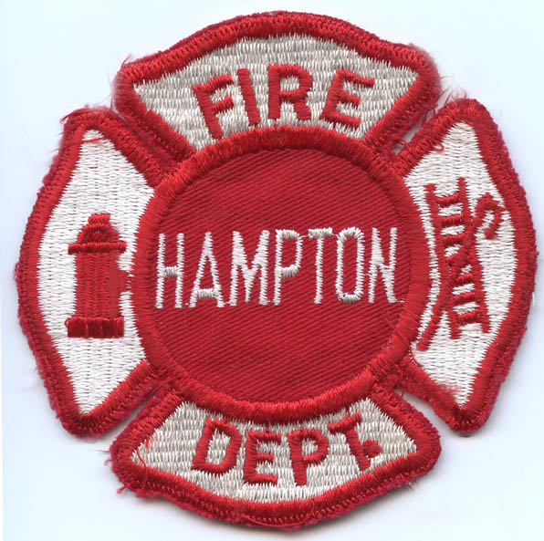 1970's Hampton, New Hampshire Fire Department Cross Patch: Flying Tiger ...