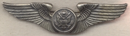 Mint, High Quality Unmarked Sterling Silver US AAF Air Crew Wing (Blackinton/Lux Style)