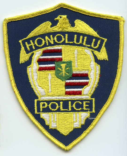 1970s Honolulu (Hawaii) Police Patch: Flying Tiger Antiques Online Store