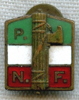 WWII Italian Fascist Party Lapel Stud/Membro Stud Bavero PNF (Partito Nazionale Fascista)