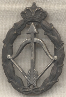 WWII Italian Air Force Silver Interceptor Qualification Badge