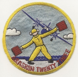 Nice 1950s Japanese-Made US Navy VS-23 Landing Deck Crew Novelty Patch