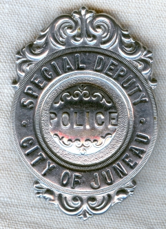 Rare 1930s Territorial Juneau Alaska Police Special Deputy Badge