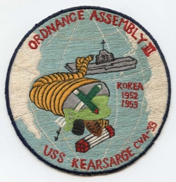 Korean War USS Kearsarge CVA-33 Ordnance Assembly III Jacket Patch