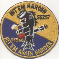 Late 1950s US Navy USS Harder SS-568 Submarine Jacket Patch