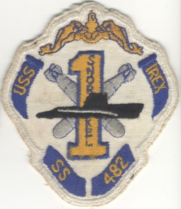 Late 1950s US Navy USS Irex SS-482 Submarine Jacket Patch