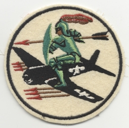 Late WWII US Navy VF-151 "The Green Knights" Fighter Squadron Jacket Patch