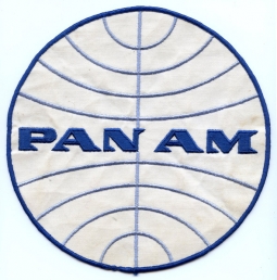 Nice, Large 1960's Pan Am Uniform Back Patch