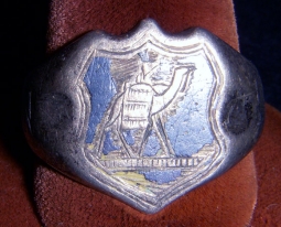 Large WWII American GI Ring From Iran Dated 1943