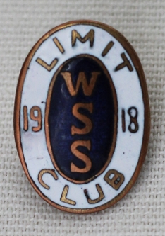 Rare WWI War Savings Stamps (W.S.S.) 1918 Limit Club Pin