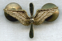 Late 1920s Air Corps Officer Collar Insignia by Amcraft