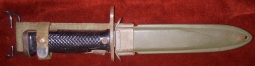 Vietnam War Early 60s US Army M6 Bayonet for M1 Garand by MILPAR COL in M8 Scabbard