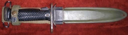 Circa 1957 US Army M-6 (M-1 Garand) Bayonet in WWII M-8 Scabbard