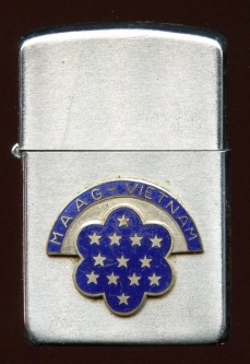 Rare Late 1950s US Army MAAG (Military Assistance Advisory Group) Vietnam Wellington Lighter