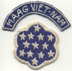 Early Vietnam-Made MAAG Vietnam Patch & Tab