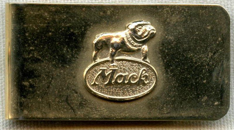 Wonderful 1960Õs Mack Truck Advertising Promotional Money Clip in Gold ...