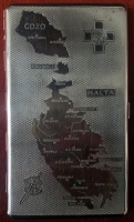 Cool Ca 1950 Cigarette Case with Map of Malta & the George Cross