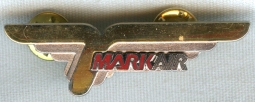 Scarce 1980's Mark Air Flight Attendant Wing 2nd Issue