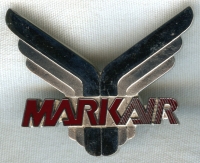 1980's Mark Air Pilot Hat Badge 2nd Issue
