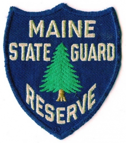 Rare WWII Maine State Guard Reserve Shoulder Patch Removed from Uniform